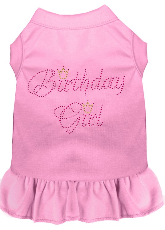 Birthday Girl Rhinestone Dress Light Pink XXXL